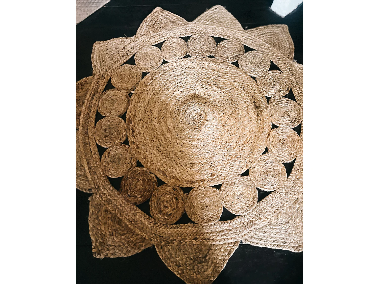 Vloerkleed ARABAN ø 120 cm Jute Beige