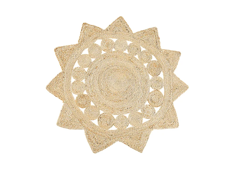 Tappeto ARABAN ø 120 cm Iuta Beige