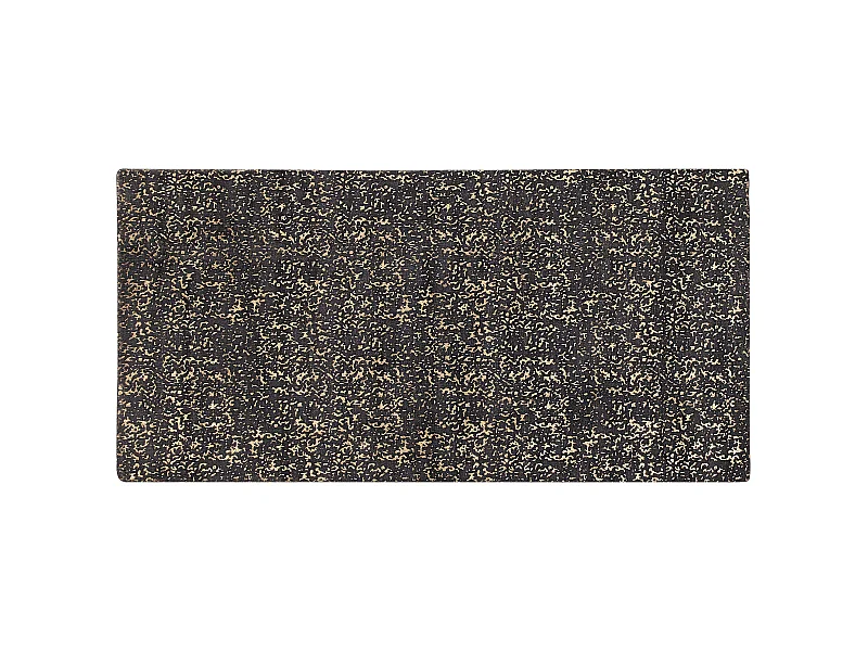 Moderner Teppich Dunkelgrau abstraktes Muster Gold Kurzflor 80x150cm Esel