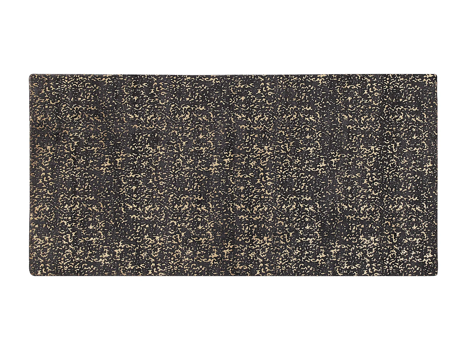 Tappeto a pelo corto grigio scuro/oro 80 x 150 cm ESEL