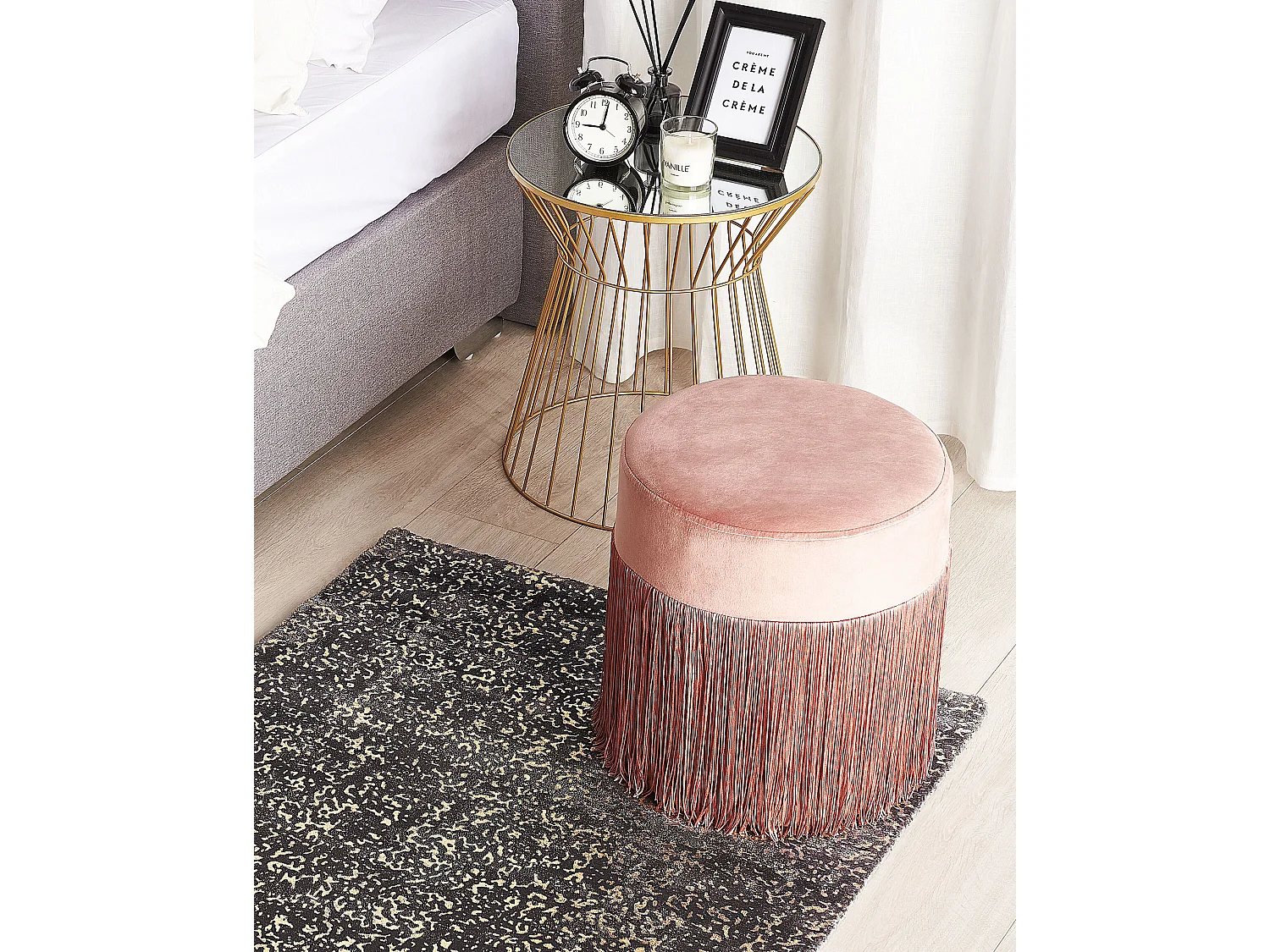 Tapis ESEL Doré 80 x 150 cm Soie artificielle