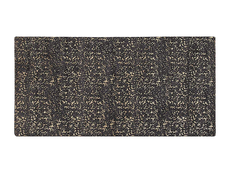 Moderner Teppich Dunkelgrau abstraktes Muster Gold Kurzflor 80x150cm Esel