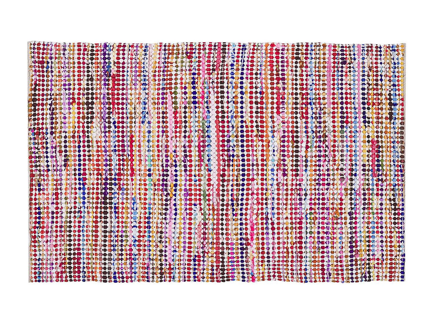 Vloerkleed katoen multicolor 140 x 200 cm BELEN