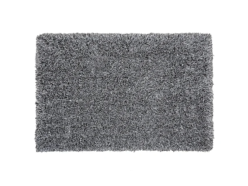 Tapis à poils longs CIDE Noir/blanc 160 x 230 cm