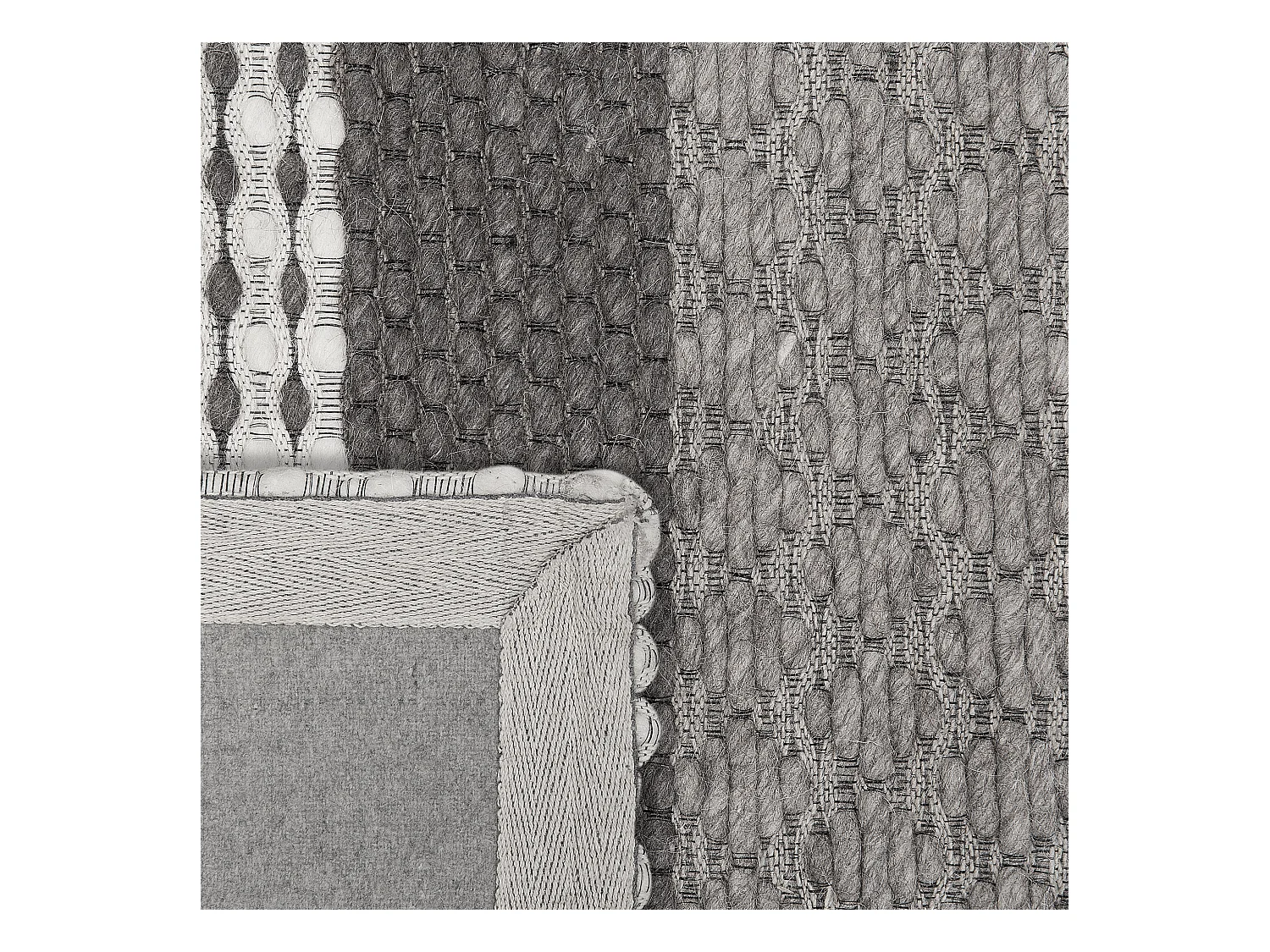 Tapis AKKAYA Gris 80 x 150 cm Laine