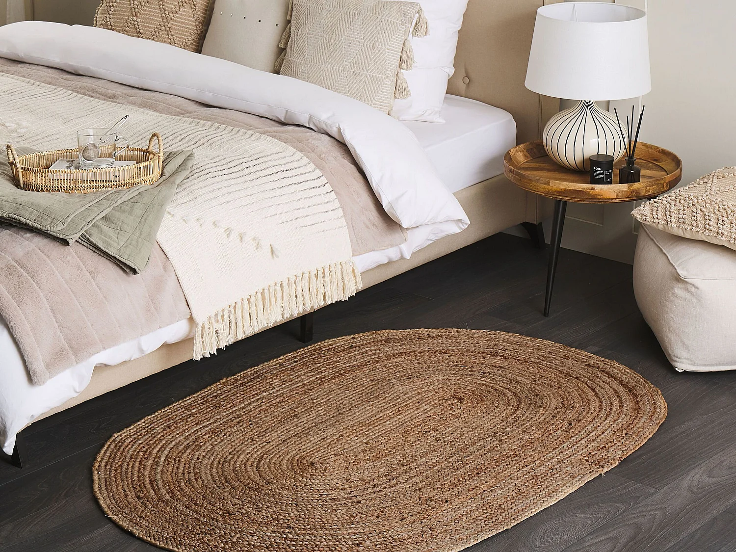 Tapis DEMIRCI 100 x 150 cm Jute Beige