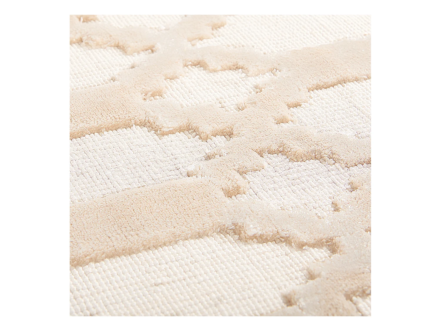 Tapis CIZRE Beige 140 x 200 cm Soie artificielle