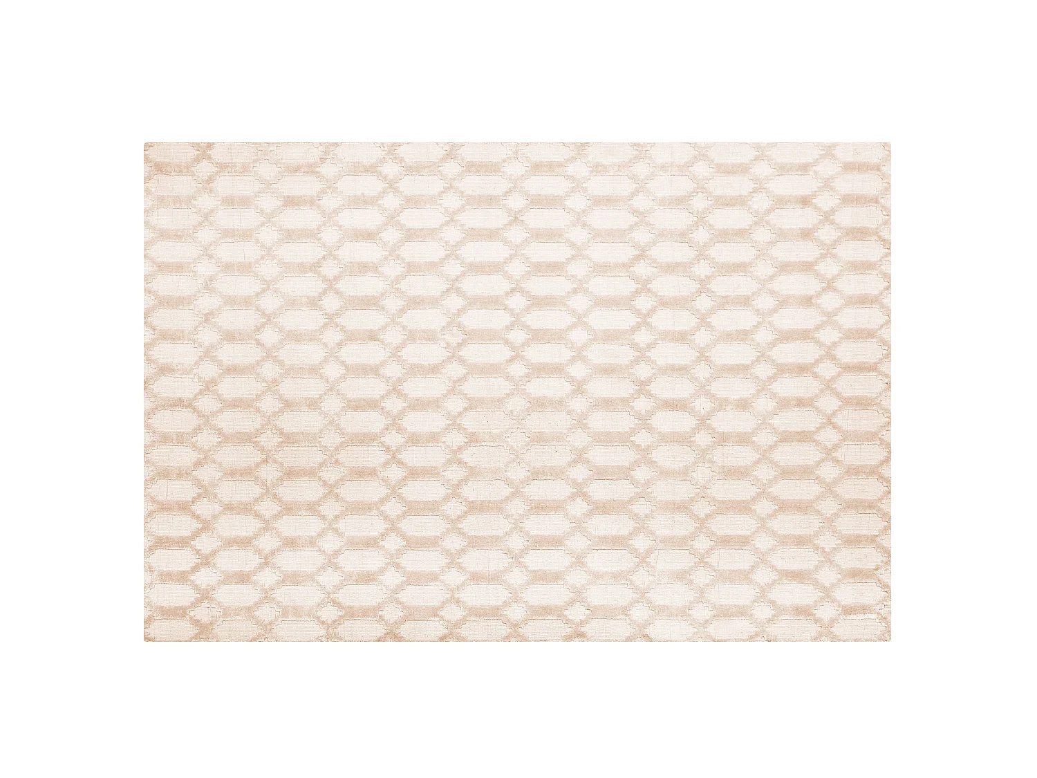 Alfombra de viscosa beige 140 x 200 cm CIZRE