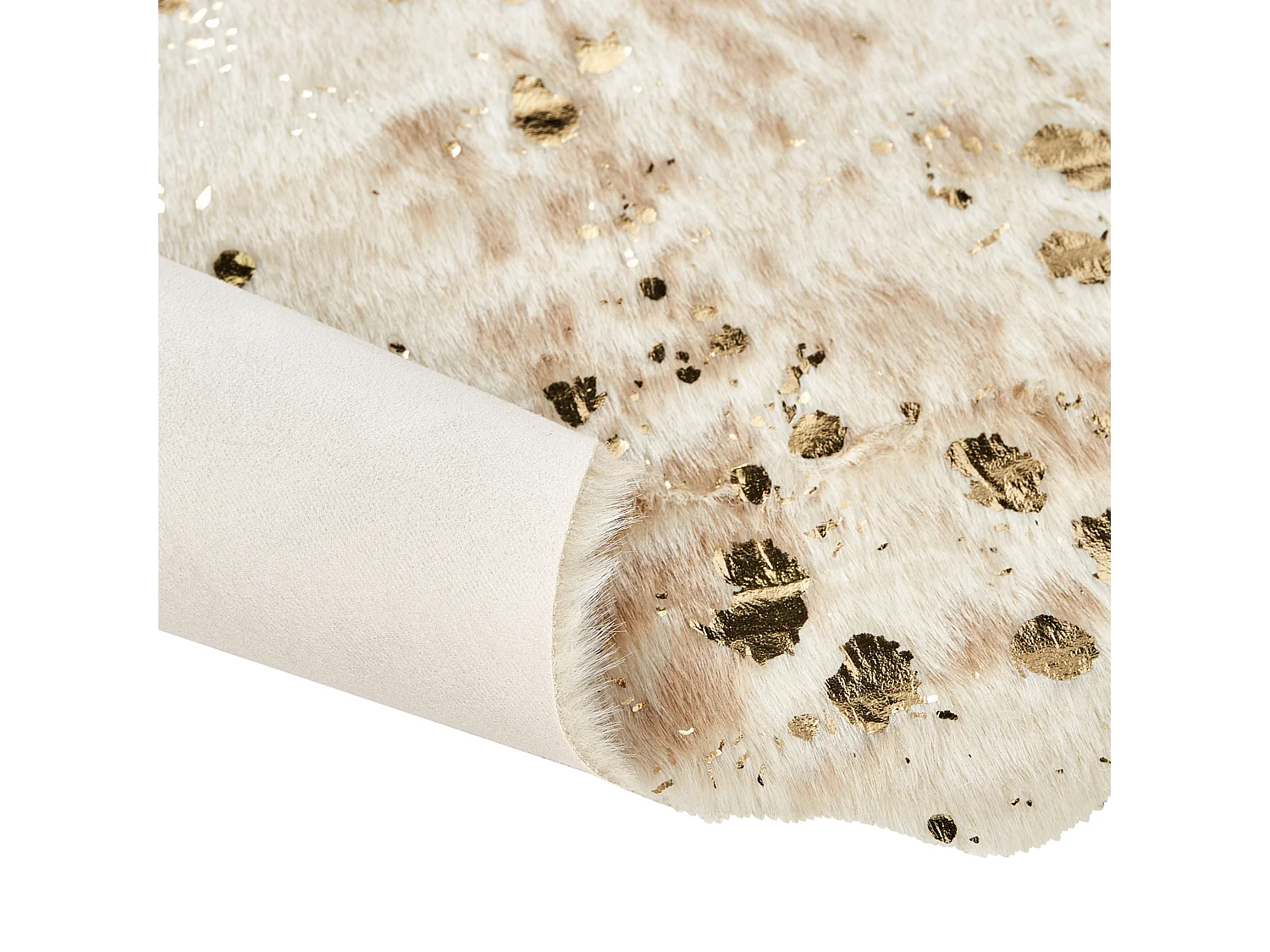 simili de vache BOGONG Beige clair 130 x 170 cm