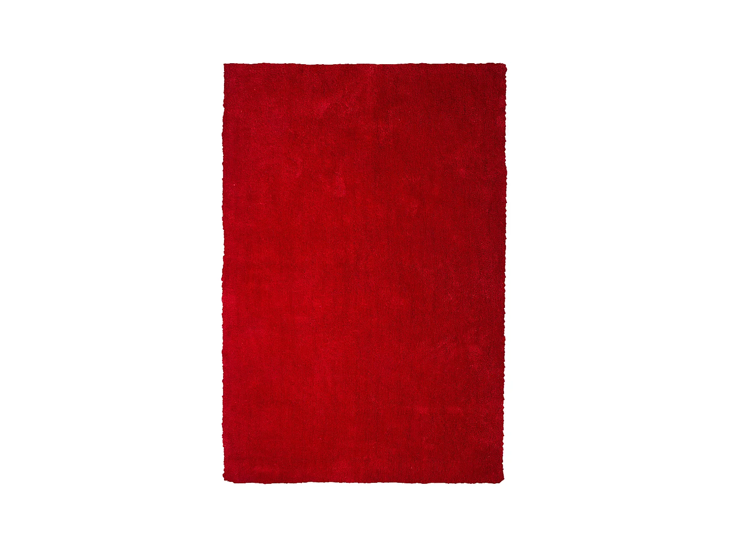 Tapis à poils longs DEMRE Rouge 140 x 200 cm
