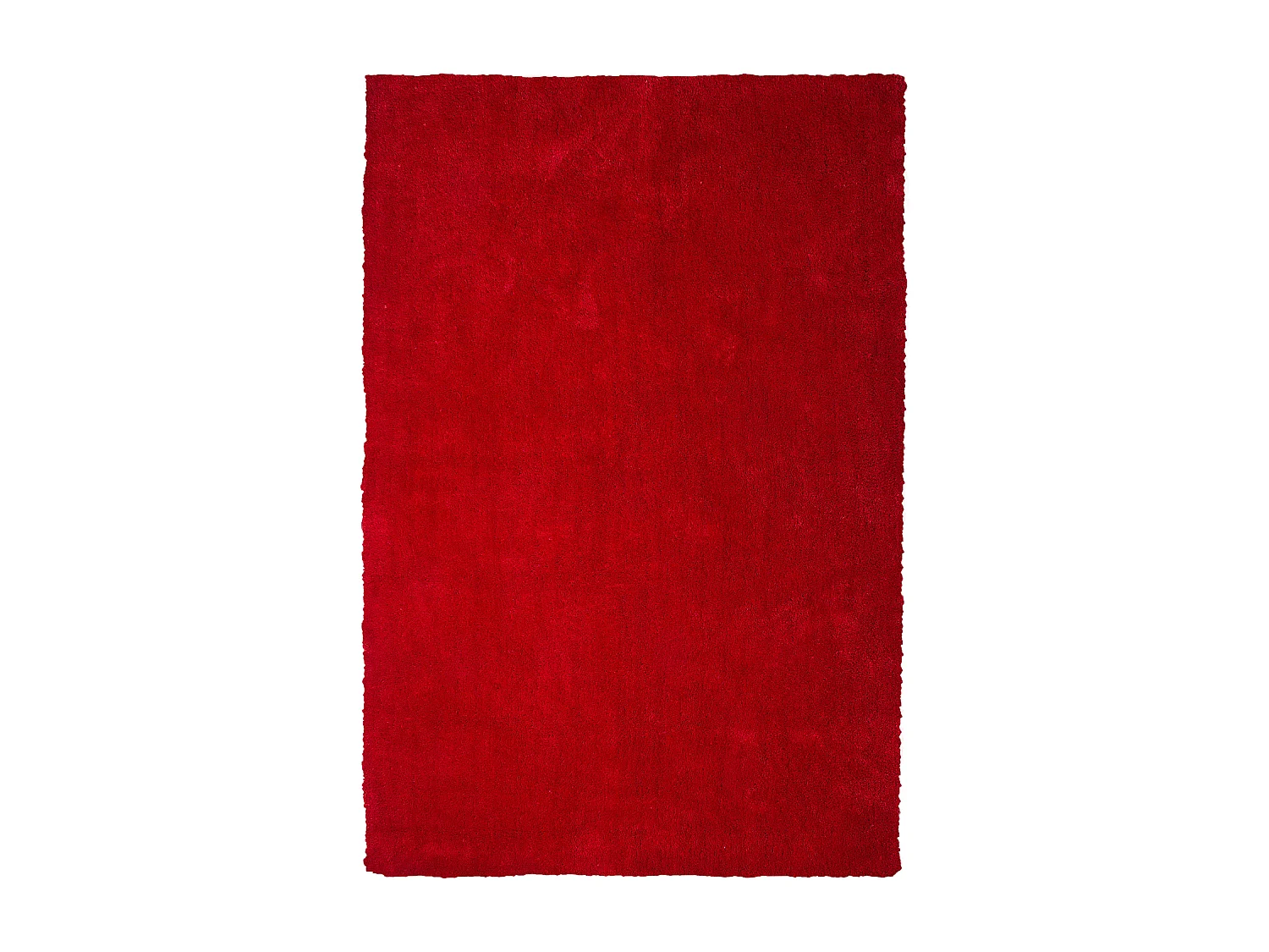 Tapis à poils longs DEMRE Rouge 140 x 200 cm