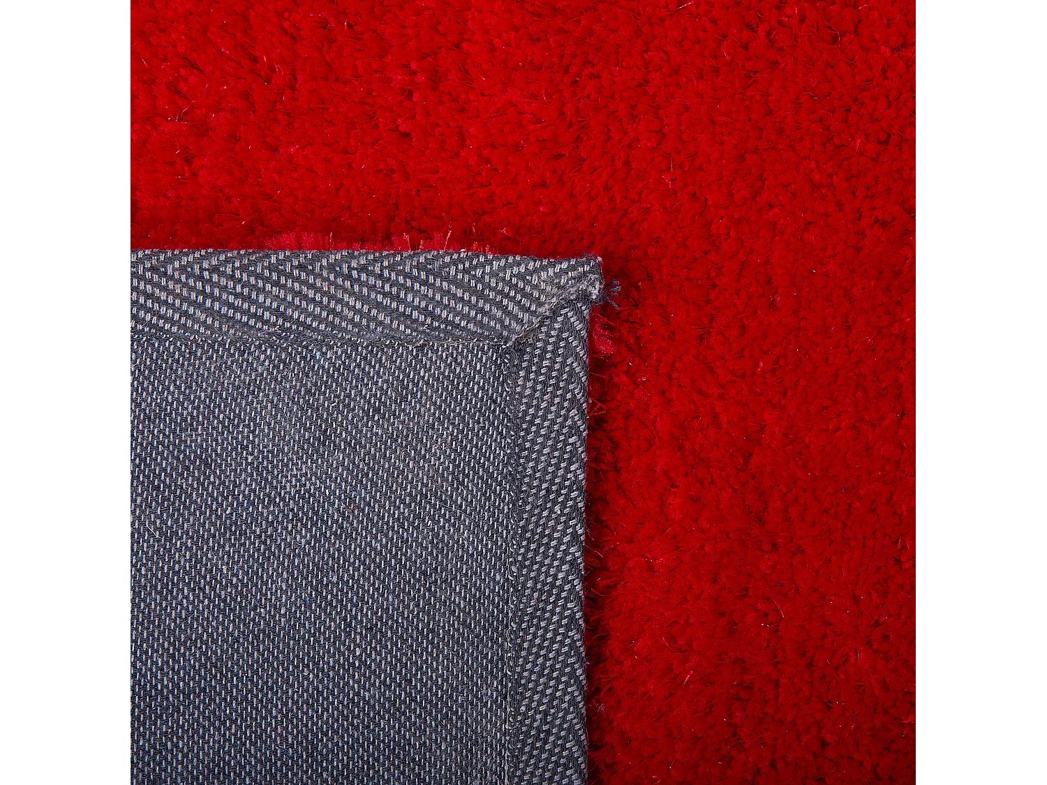 Teppich rechteckig 140 x 200 cm rot getuftet Shaggy Hochflor Modern Demre