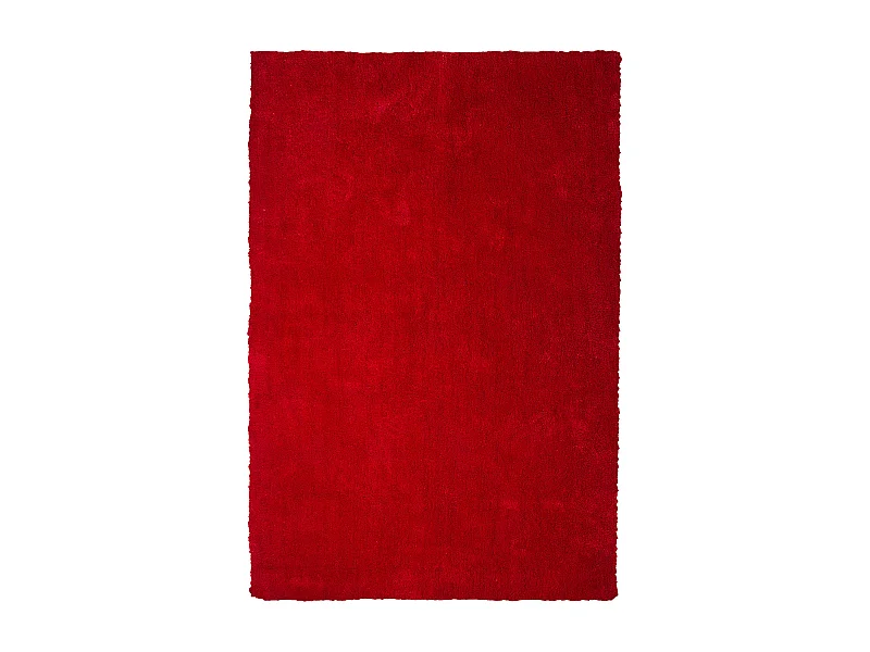 Tapis à poils longs DEMRE Rouge 140 x 200 cm