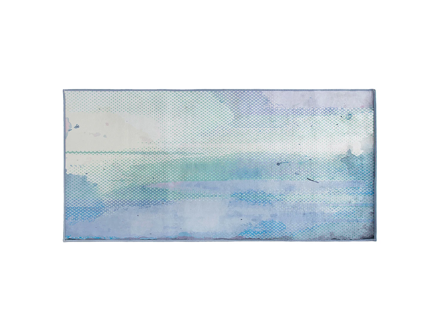 Tappeto blu/verde 80 x 150 cm SUSUZ