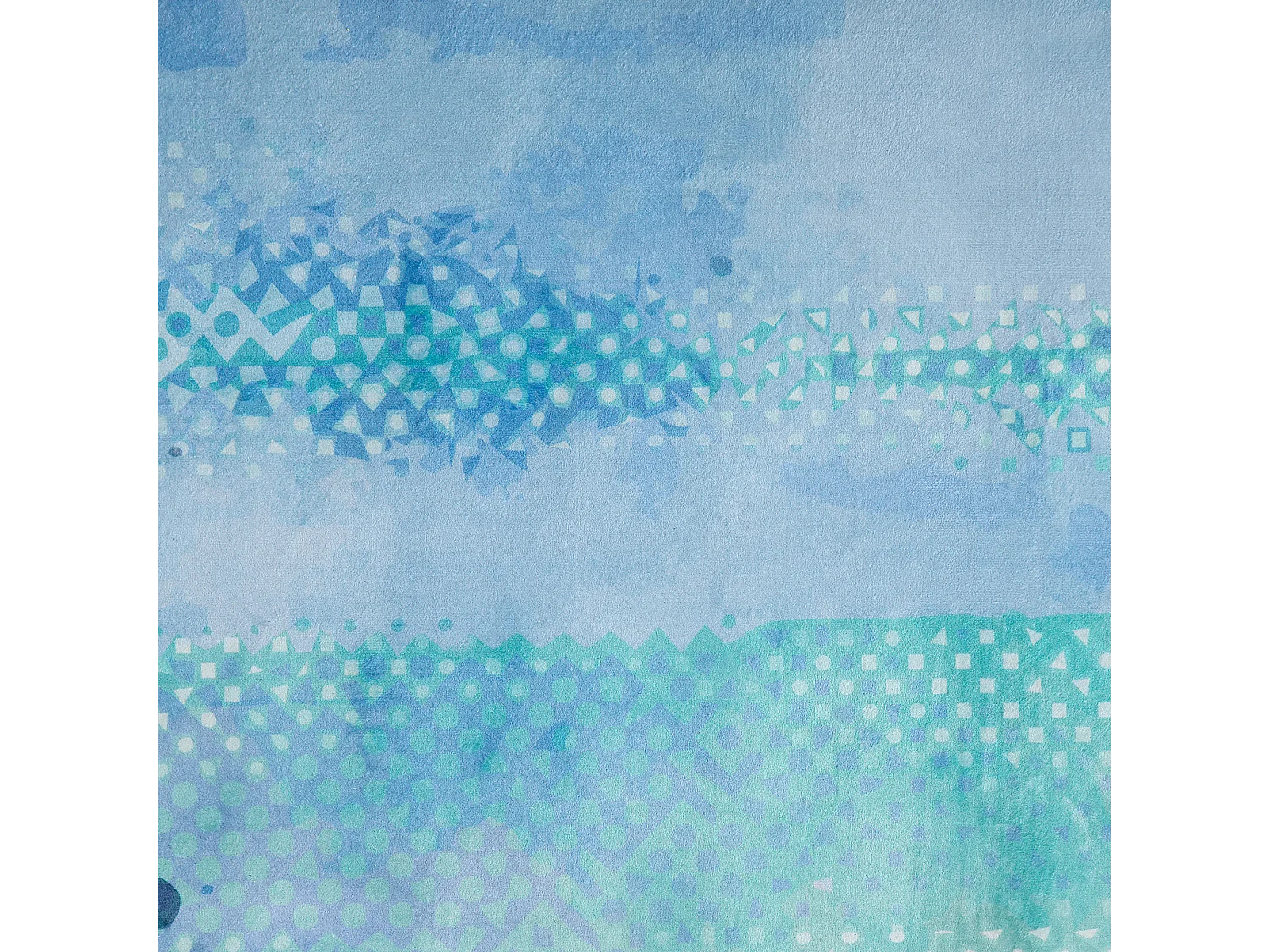 Tappeto blu/verde 80 x 150 cm SUSUZ