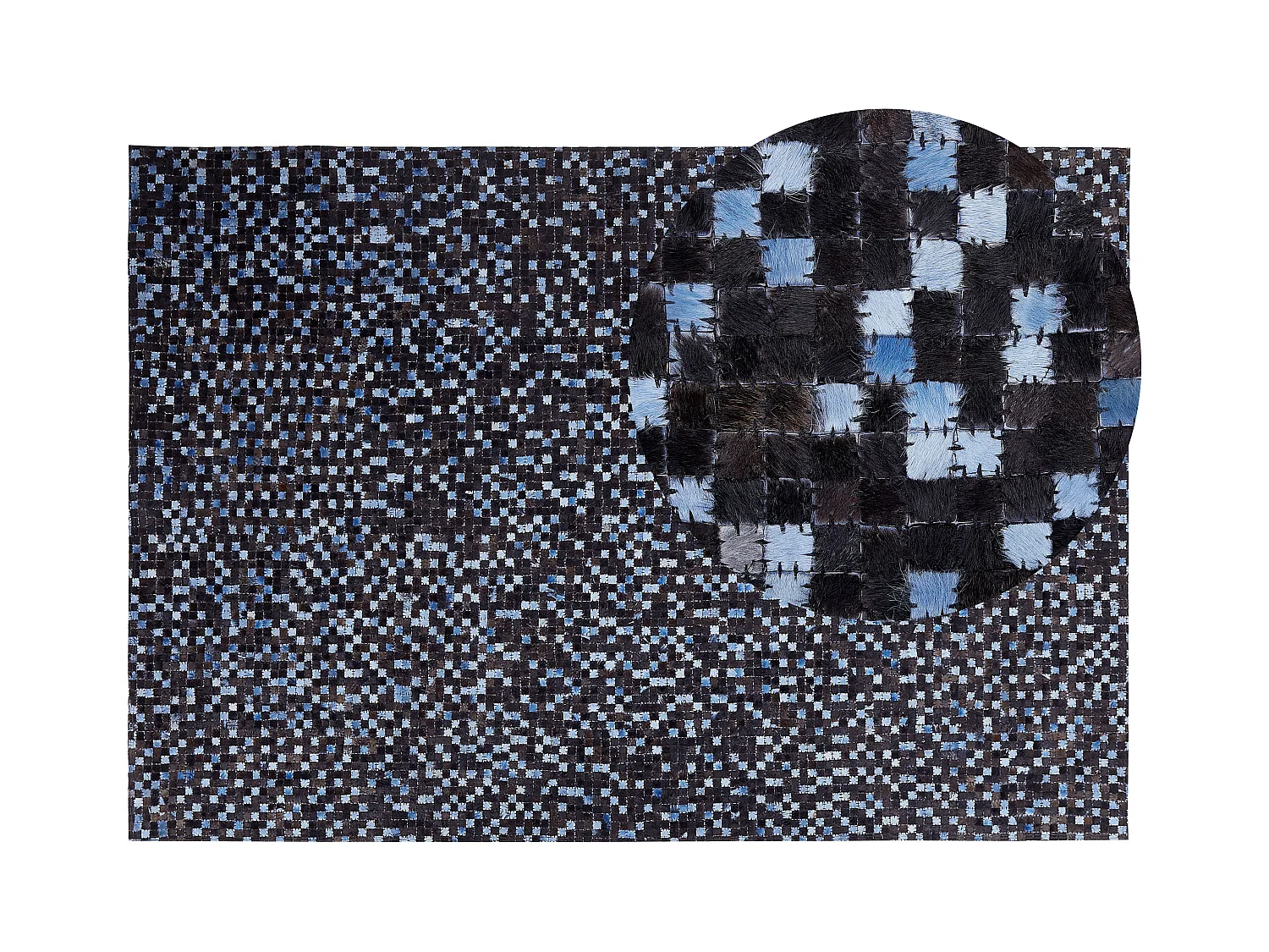 Tapis IKISU Marron foncé 160 x 230 cm Cuir