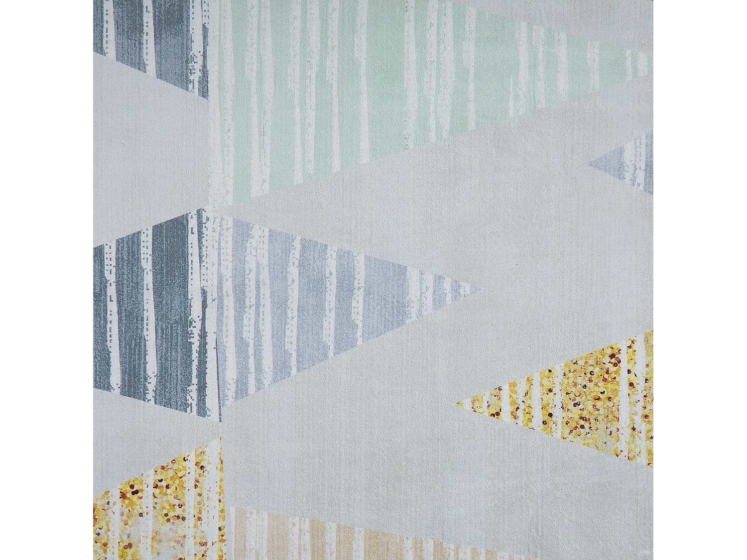 Moderner, rechteckiger Teppich grau gelb 160 x 230 cm Yayla