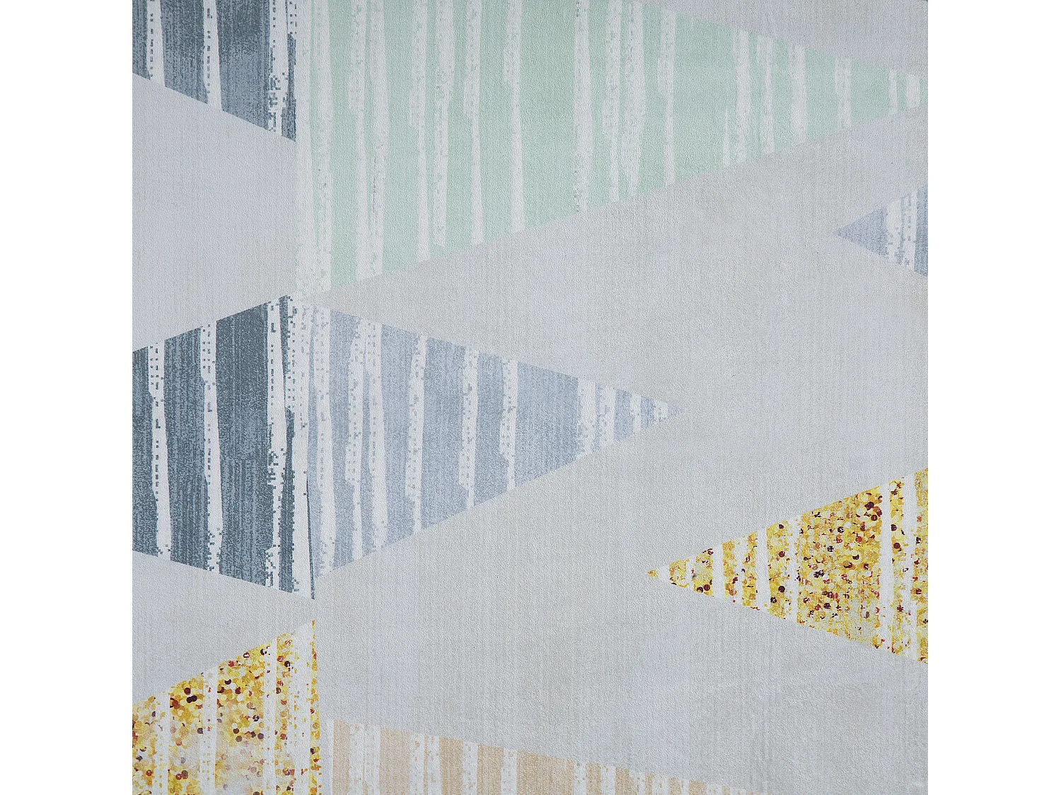 Vloerkleed polyester grijs/geel 160 x 230 cm YAYLA