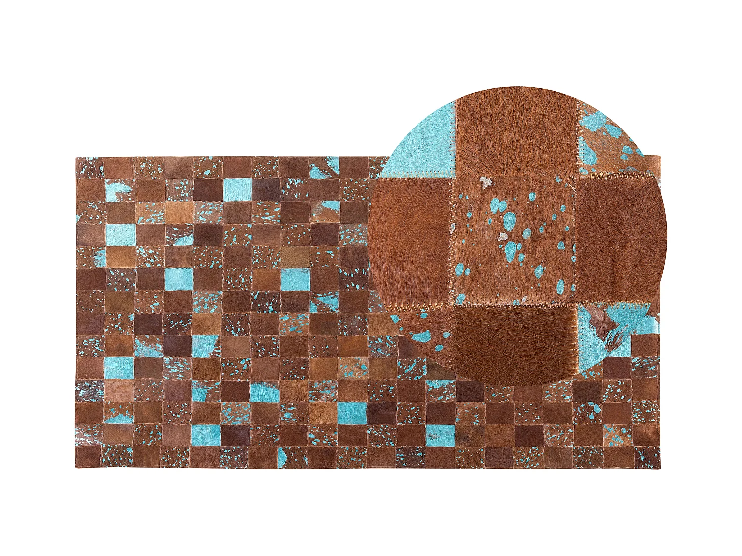 Tapis ALIAGA Marron 80 x 150 cm Cuir