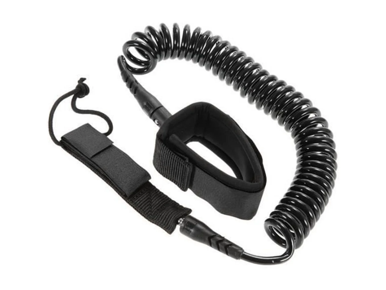 Leash coiled 10' / 300cm - 8 mm - Schwarz - SUP/Surfen - PB-010021