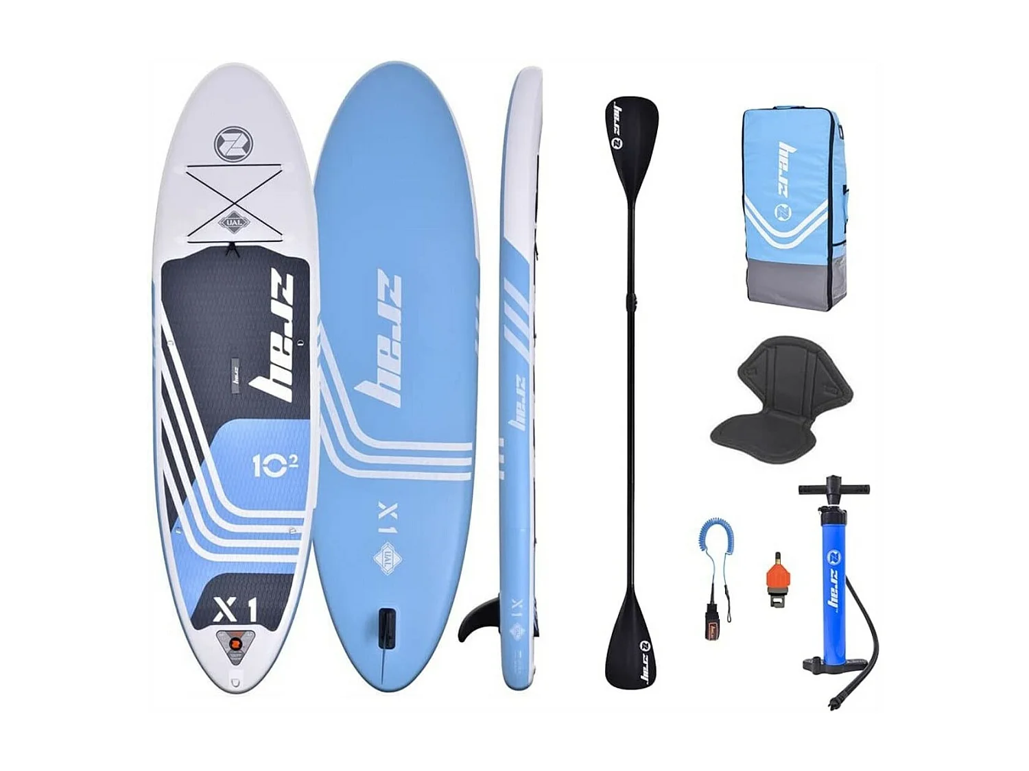 SUP Paddle Gonflable X-Rider 10'2 Zray Dropstitch Pack complet + siège + pagaie 2in1 Max 125kg - 259L  310x81x15cm  - Combo