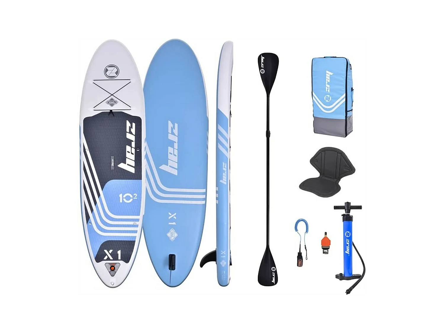 SUP Paddle Gonflable X-Rider 10'2 Zray Dropstitch Pack complet + siège + pagaie 2in1 Max 125kg - 259L  310x81x15cm  - Combo
