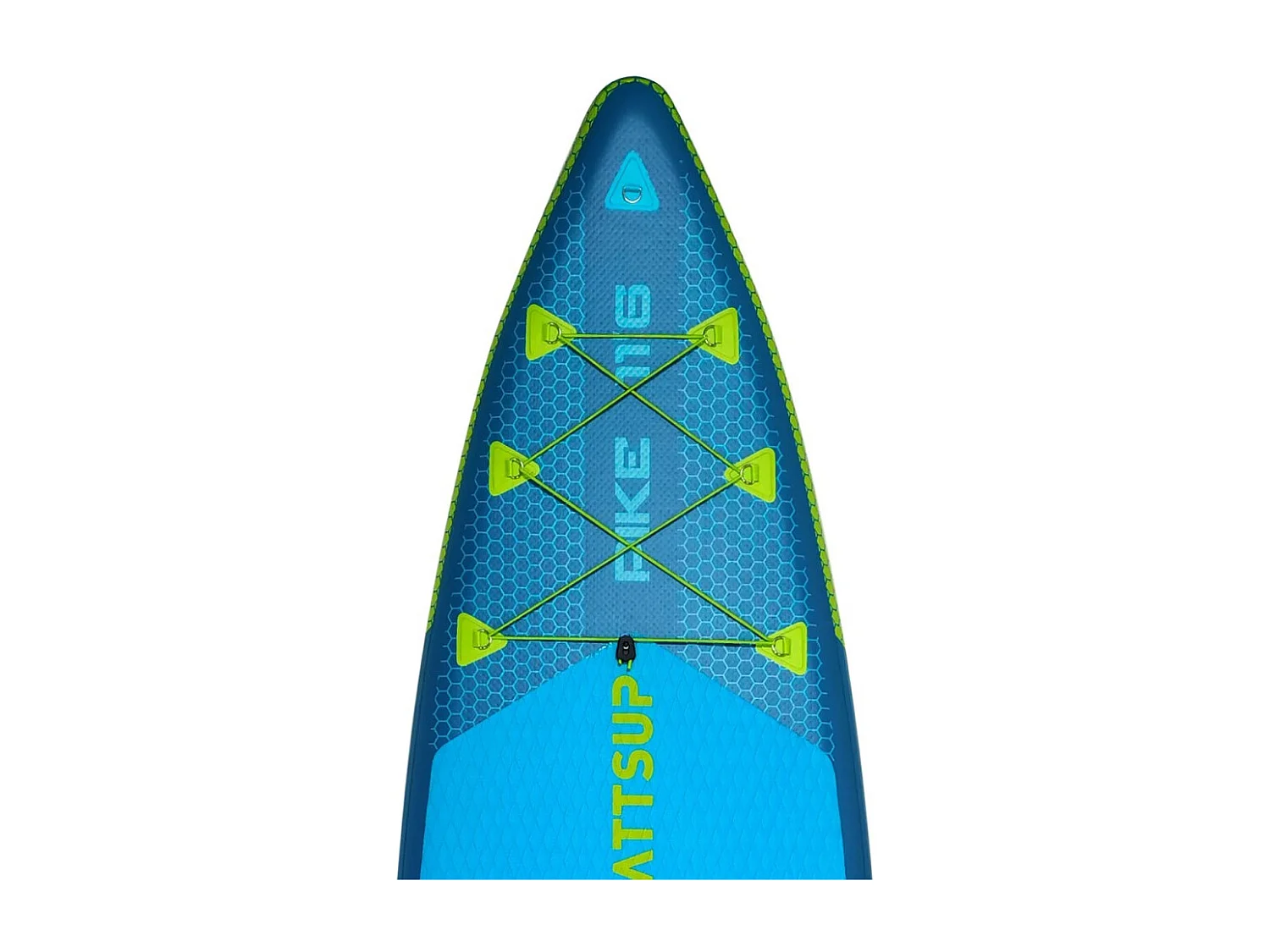 SUP Paddle Hinchable WattSUP Blue Pike 11'6 Pack completo + Asiento + Pala 2en1 Dropstitch Max 150 kg - 350x84x15cm