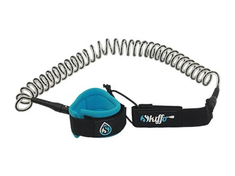 Skiffo Leash ritorto per SUP/Surf - 8 mm - Blu/Nero