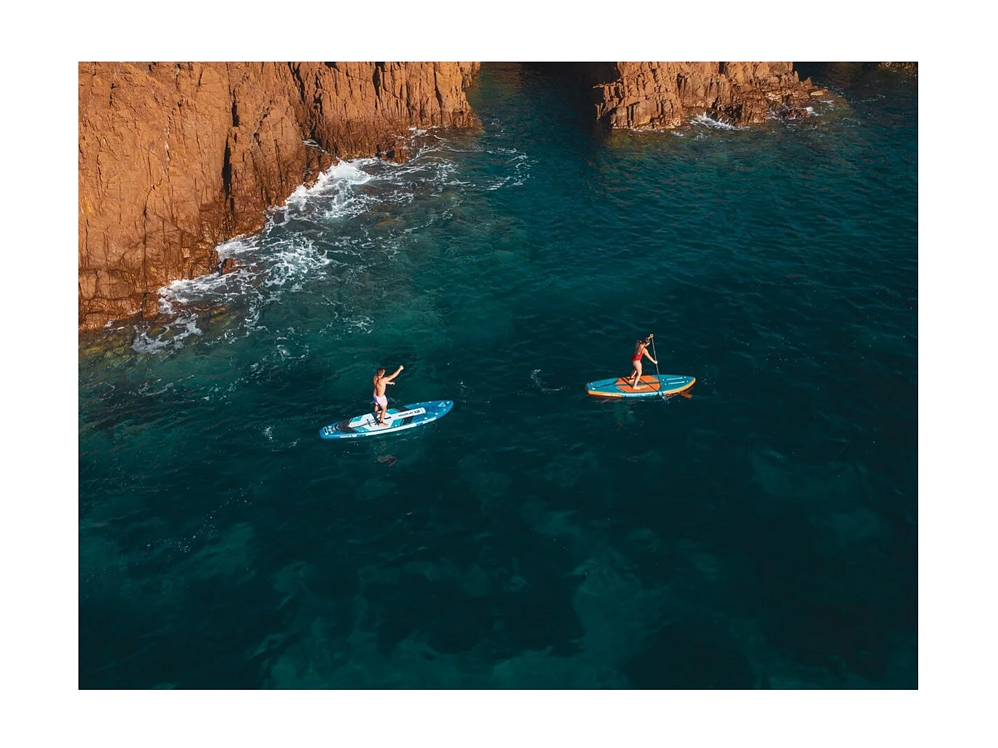 Pagaia SUP gonfiabile Marlin 12' Wattsup 365x81x15cm (12'x33 "x6") - Blu - Cucitura a goccia - Confezione completa - Fino a 150kg- 349L