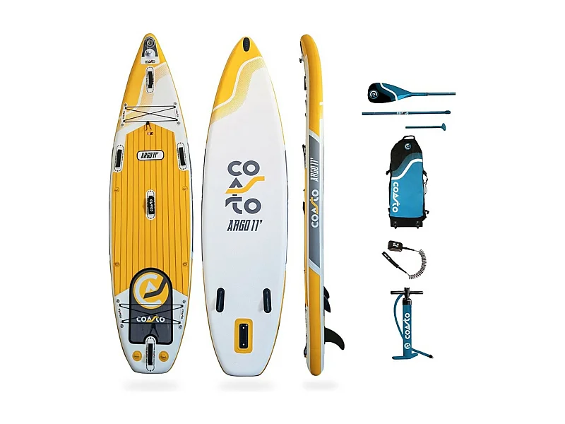 All-Round Inflatable Sup Argo 11' - 335x84x15cm Dropstitch Double Layer Fusion - Paddle Pack Leash Pump Carry Bag - Collection 2021