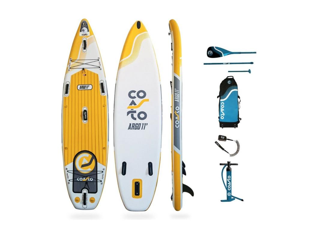All-Round Inflatable Sup Argo 11' - 335x84x15cm Dropstitch Double Layer Fusion - Paddle Pack Leash Pump Carry Bag - Collection 2021