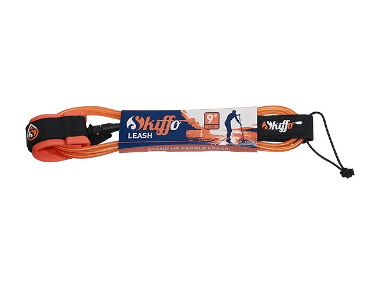 Leash Droit pour Surf/Sup 9' / 7 mm - Orange - Straight / 9' / 7mm / Orange