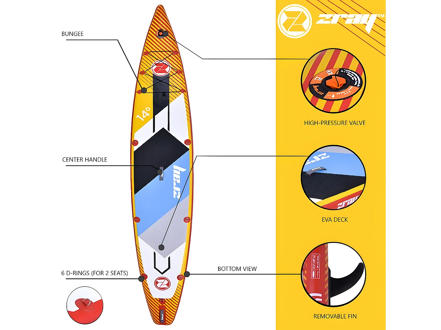 Zray SUP Rapid 14'' - Collection 2020