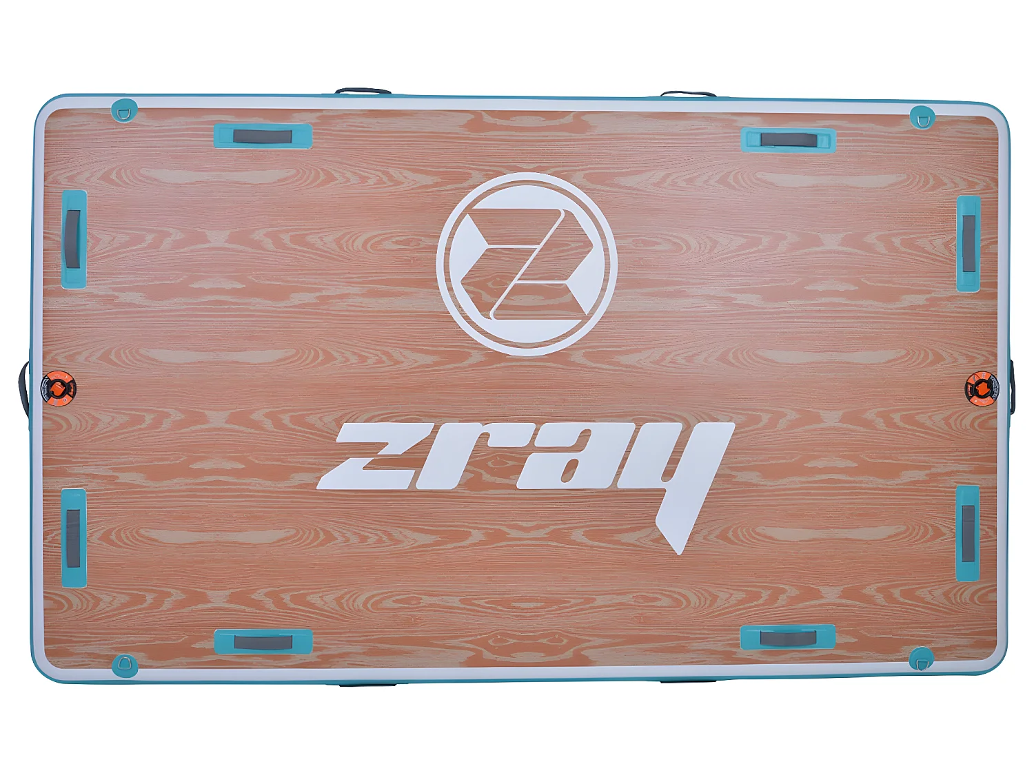 Plataforma Flotante Hinchable - AirDock 10'6" Zray 305x183x15cm (10'6 "x72 "x6")- 14 Asideros - Superficie 2,6m2 ZRAY - PB-ZADK106