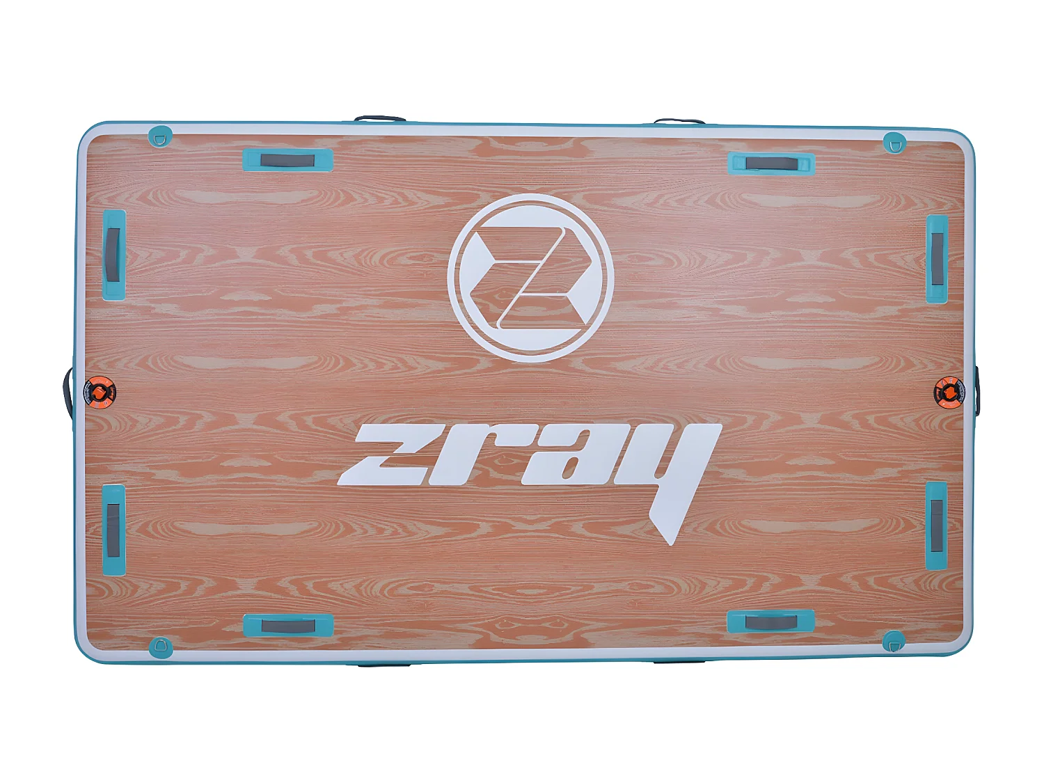 Plateforme flottante Gonflable - AirDock 10'6" Zray 305x183x15cm (10'6"x72"x6")- 14 Poignées de Main - Surface 2,6m2 ZRAY - PB-Z