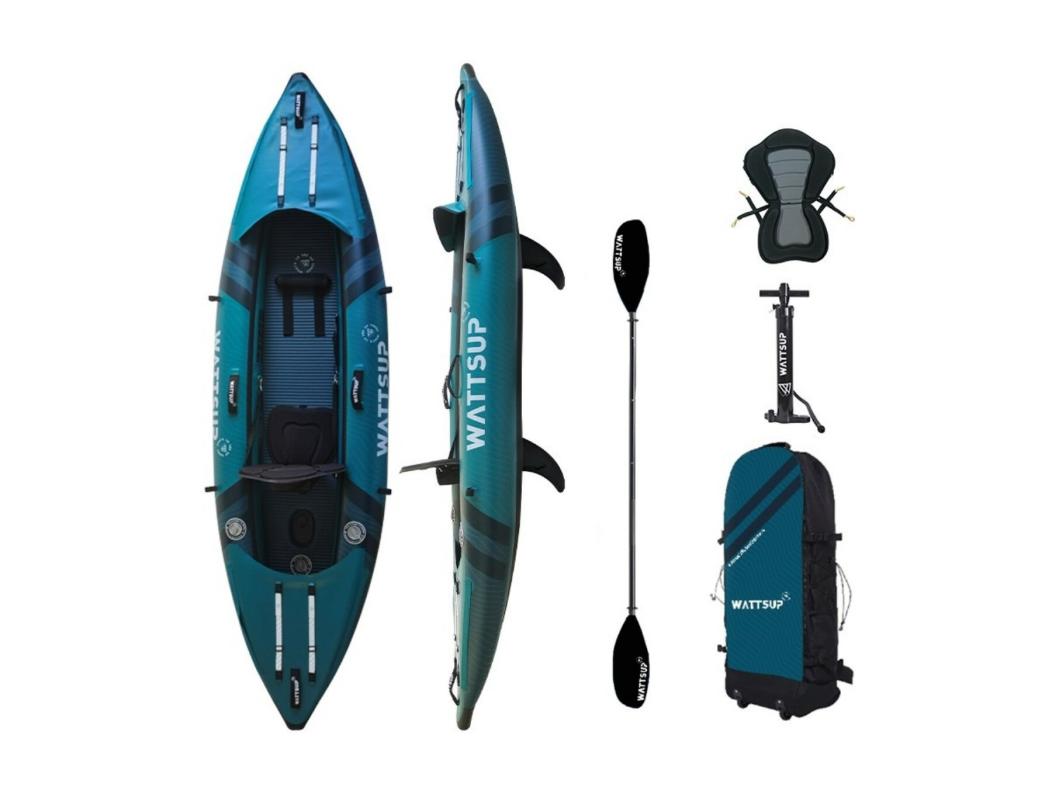 Kayak hinchable Wattsup COD 1 - 1 plaza - 310x85cm - Max 180kg - PVC/Dropstitch - 1 plaza