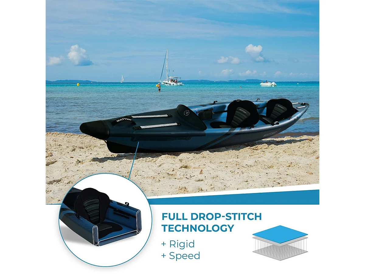 KAYAK HINCHABLE DE ALTA PRESIÓN WATTSUP TORPEDO 2 PLAZAS
