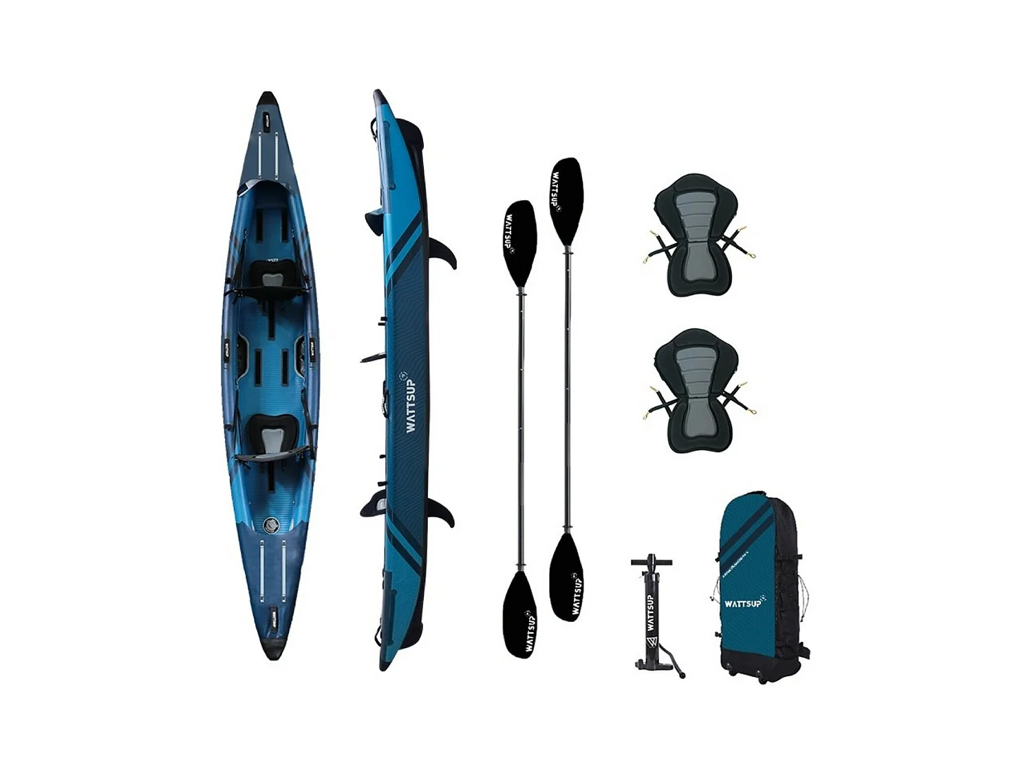 KAYAK GONFLABLE WATTSUP TORPEDO 2 PLACES HAUTE PRESSION
