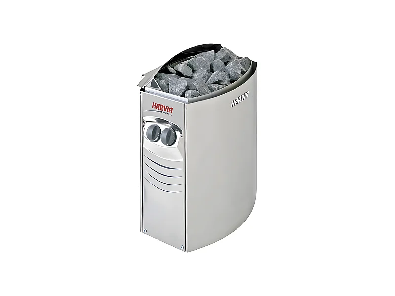 Estufa eléctrica Harvia Vega Compact 8 kW - Sauna entre 7 - 12 m3 - Mandos sencillos/ ergonómicos/Montaje en pared  - BC80