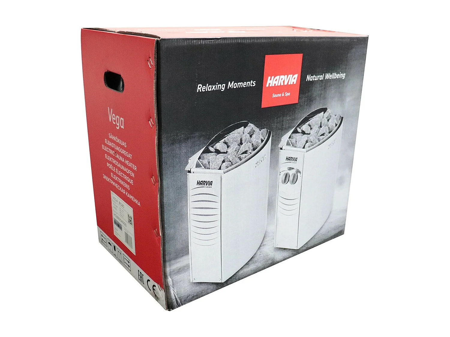 Elektrischer Saunaofen Vega Compact Harvia 8 kW - Sauna zwischen 7 - 12 m3 - Einfach/ Ergonomische Bedienung/ Wandmontage  - BC80