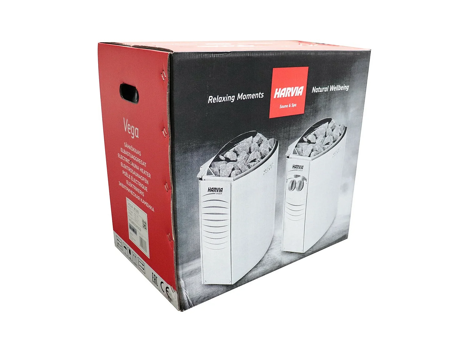 Riscaldatore elettrico per sauna Harvia Vega 6,0 kW - Centralina da incasso BC60, 5 - 8 m³ , Tensione 400 V 3N o 240 V 1N - BC60