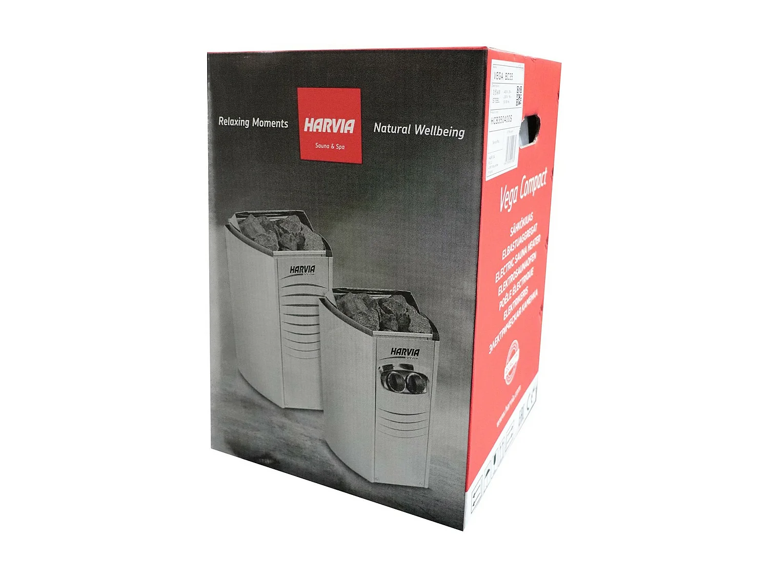 Poêle électrique 3,5 kW Vega Compact pour sauna traditionnel - Harvia