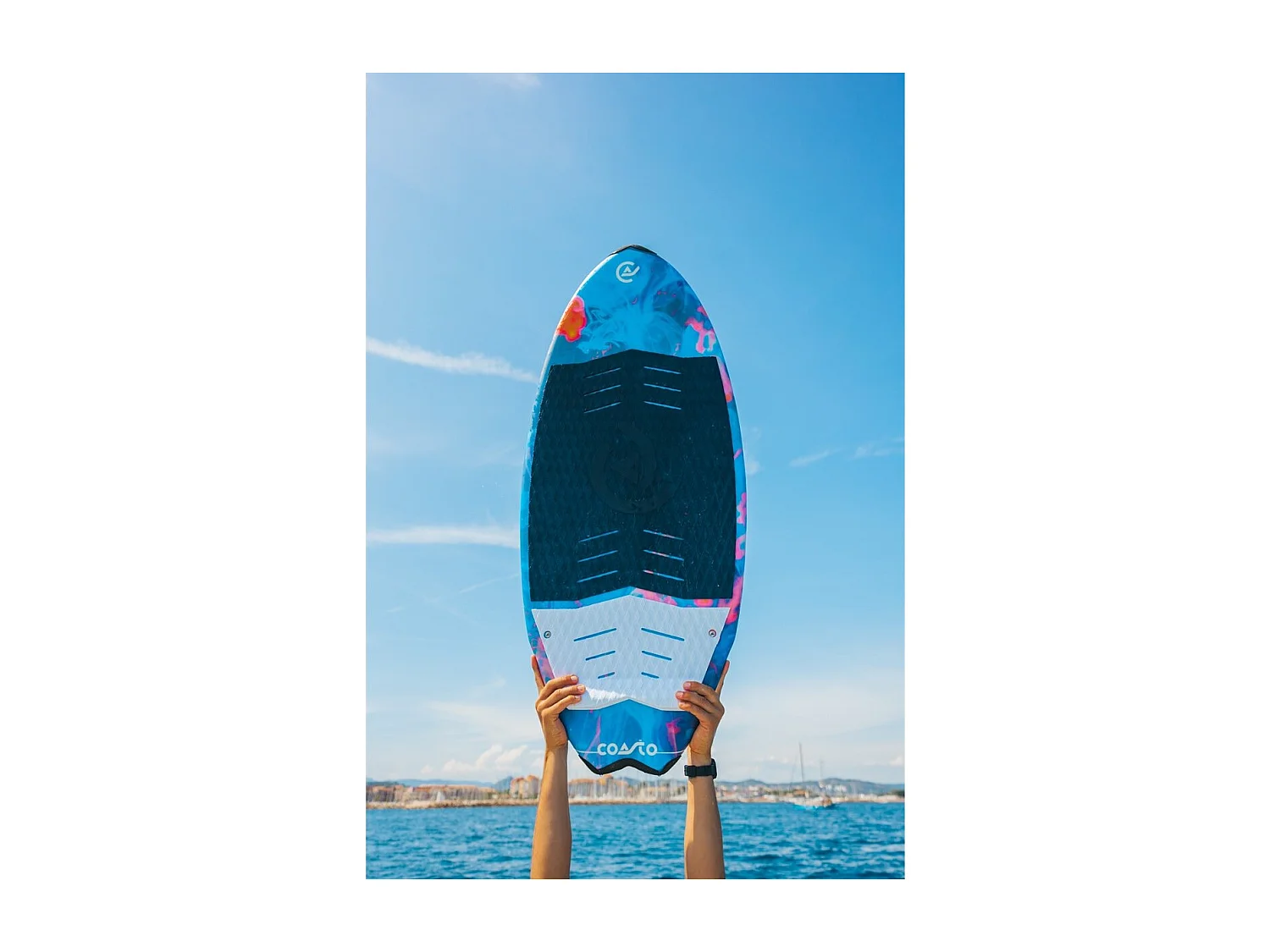 Wakesurf Coasto Opal 125x50 cm - Rocker : 6 cm - 3 Flossen MAX 90kg Leicht, komfortabel und praktisch -PB-CWKSOPAL