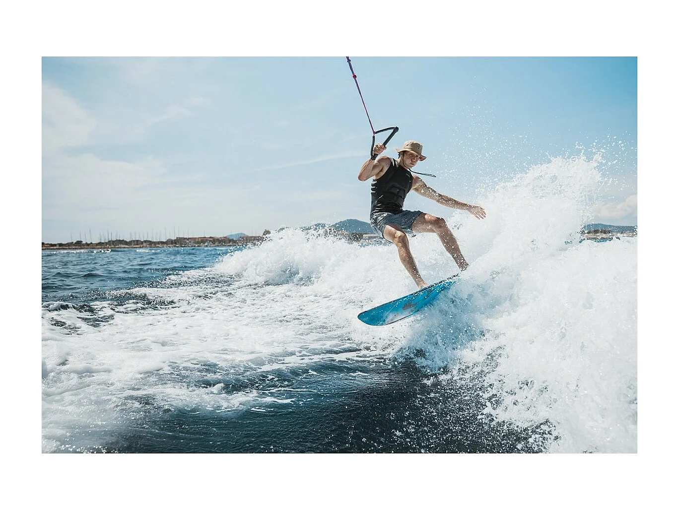 Wakesurf Coasto Opal 125x50 cm - Rocker : 6 cm - 3 Flossen MAX 90kg Leicht, komfortabel und praktisch -PB-CWKSOPAL