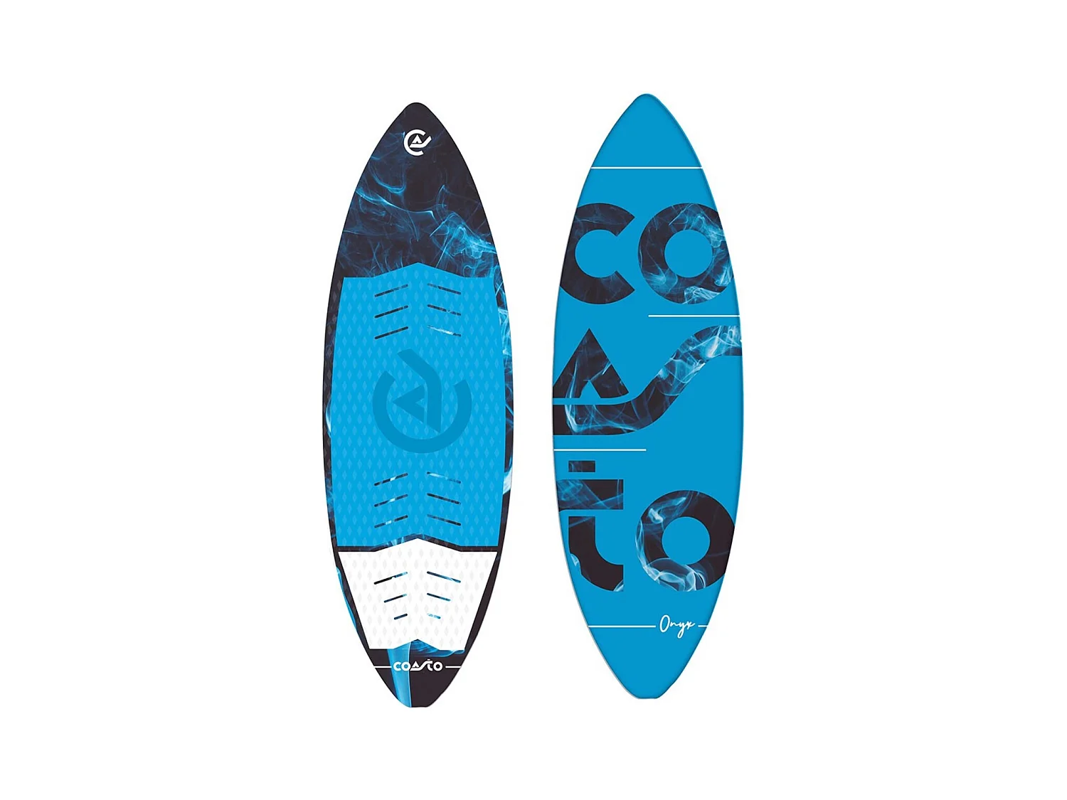 Wakesurf Coasto Onyx - 160 x 50cm - Rocker 6 cm - 3 ailerons - MAX 90kg - Léger, Confortable, et Pratique - PB-CWKSONYX