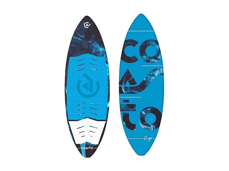 Wakesurf Coasto Onyx - 160 x 50cm - Rocker 6 cm - 3 ailerons - MAX 90kg - Léger, Confortable, et Pratique - PB-CWKSONYX