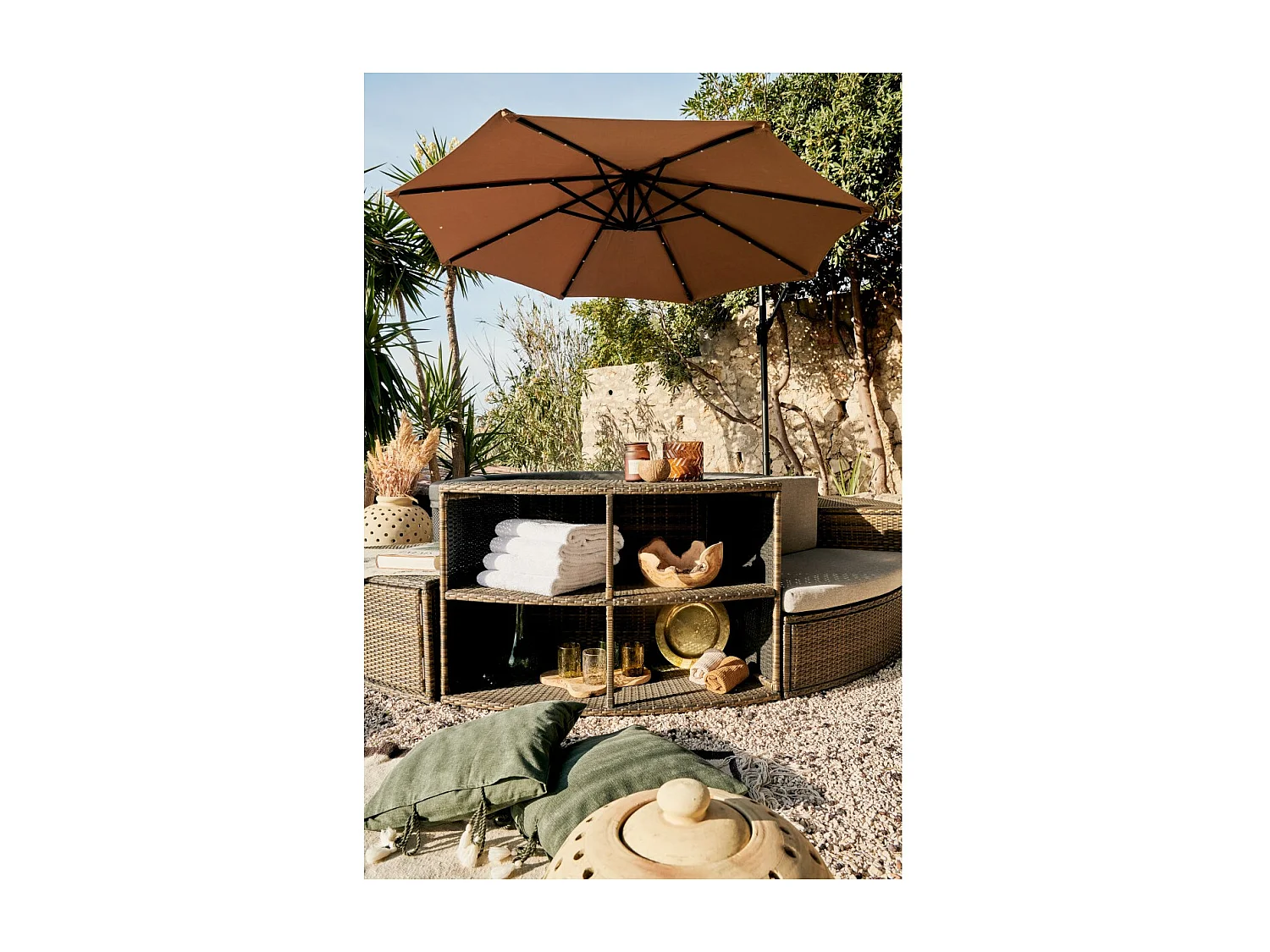 Spa Netspa Semi-Rigid Octogonal Octopus 4+2 Places 1000l 193x73cm + Mobiliar - Portable Heizung/Filtration