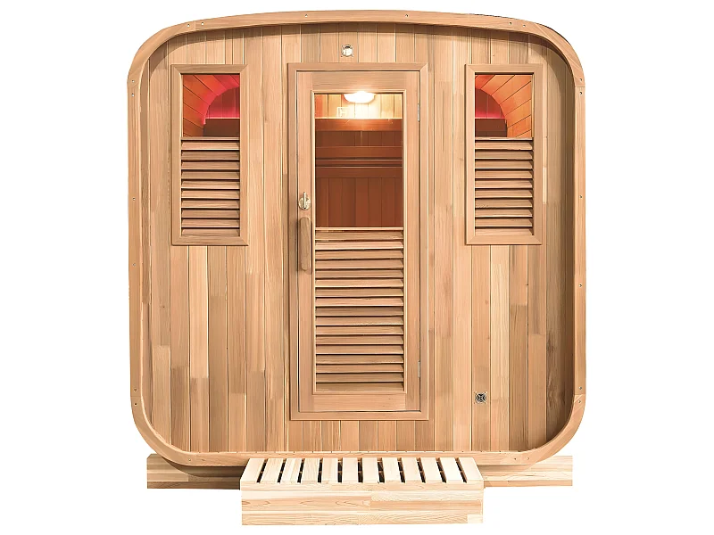 Sauna Gaïa Nova Holl's Vapeur 205x205x220 cm - 6 a 8 kW (no incluido) - Abeto 6 plazas - Nova - Abeto