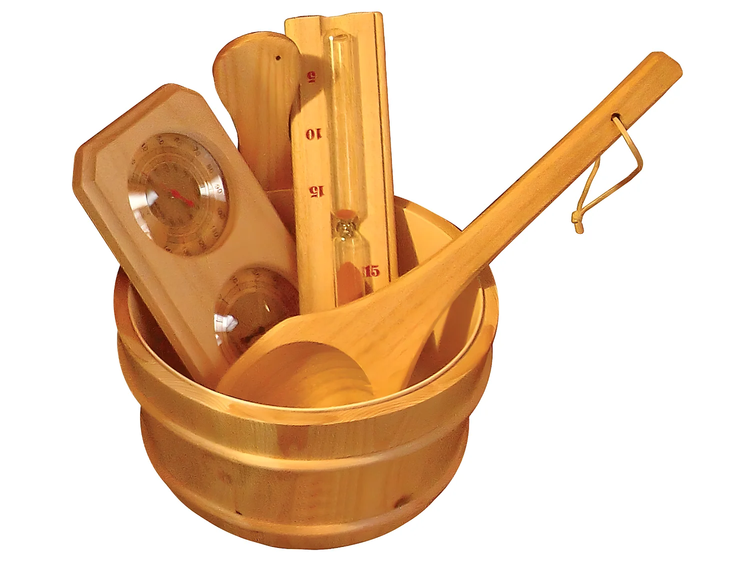 Sauna Gaïa Nova Holl's Dampf 205x205x220 cm - 6 bis 8 kW (nicht im Lieferumfang enthalten) - Fichte 6 Plätze - Nova - Fichte