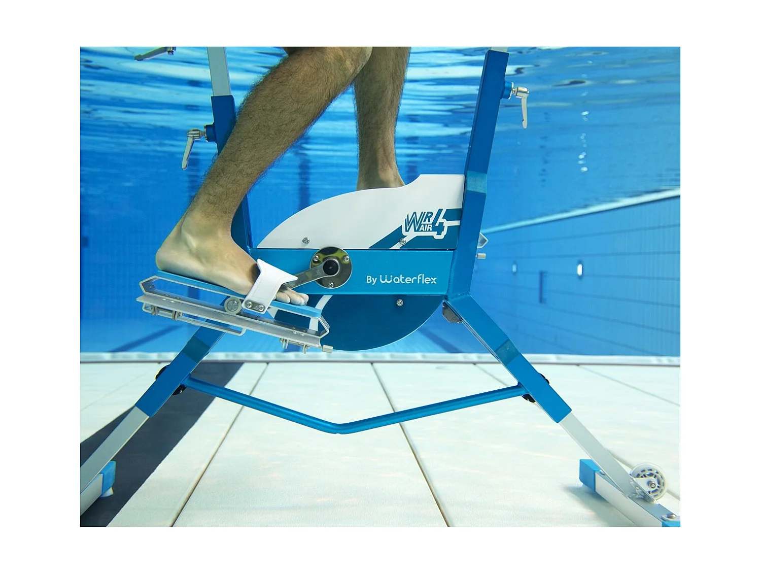 Aquabike Aluminium WR4 Air - L 122xl55xH153cm Tonifiant - Résistance Hydraulique - Prof. 1,1-1,6m - 15.8kg